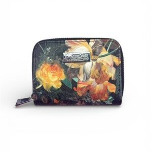 Carlos by Carlos Santana Floral Zip Around Coin Wallet